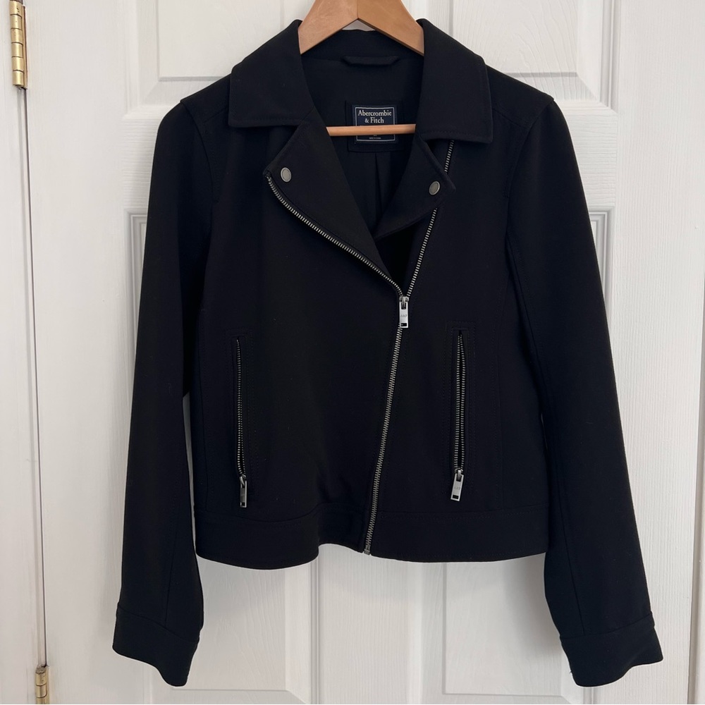Abercrombie Drapey Moto Jacket - Medium